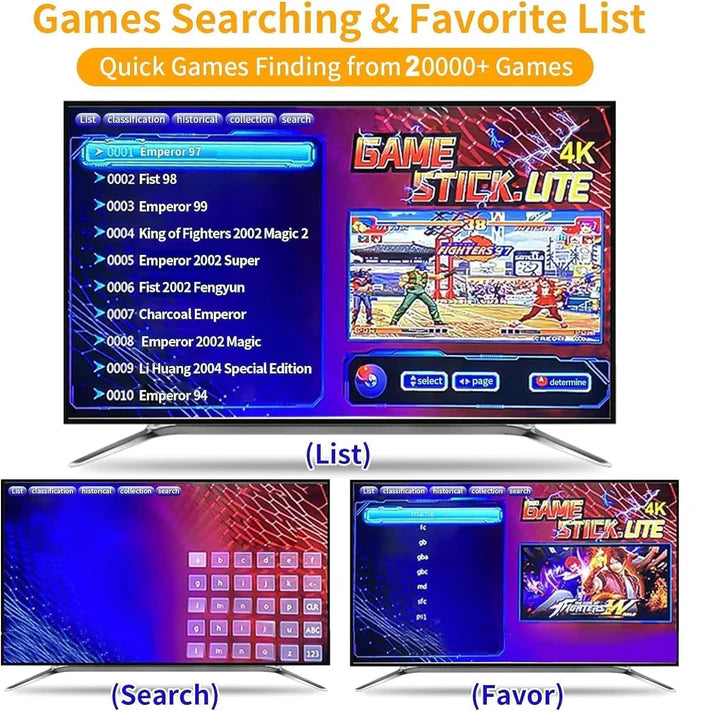 9 ) 20000+ Games64GB Old School Station Video Game HD Games Console Built in