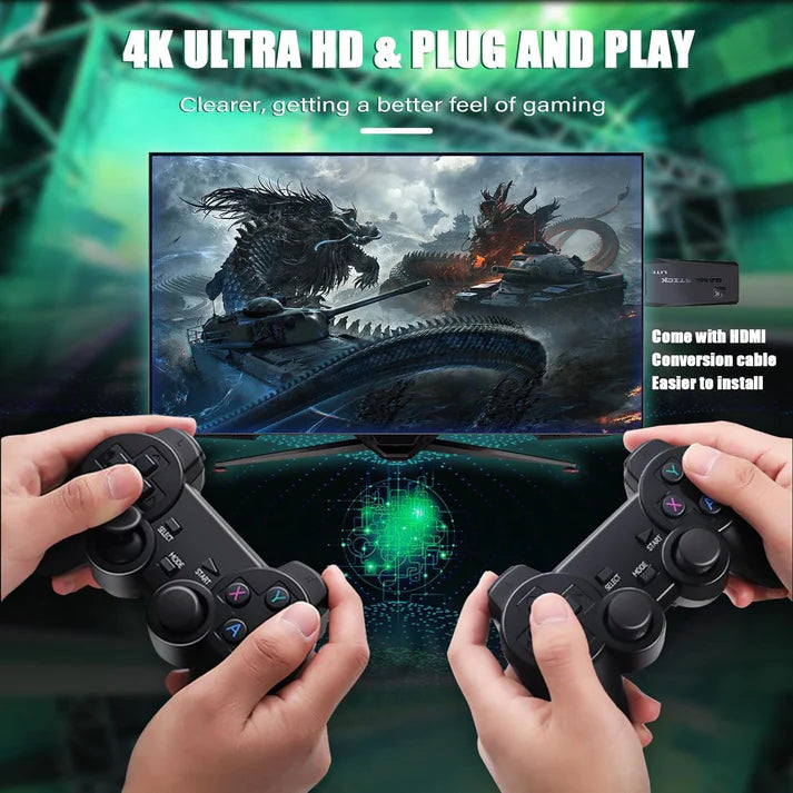 9 ) 20000+ Games64GB Old School Station Video Game HD Games Console Built in