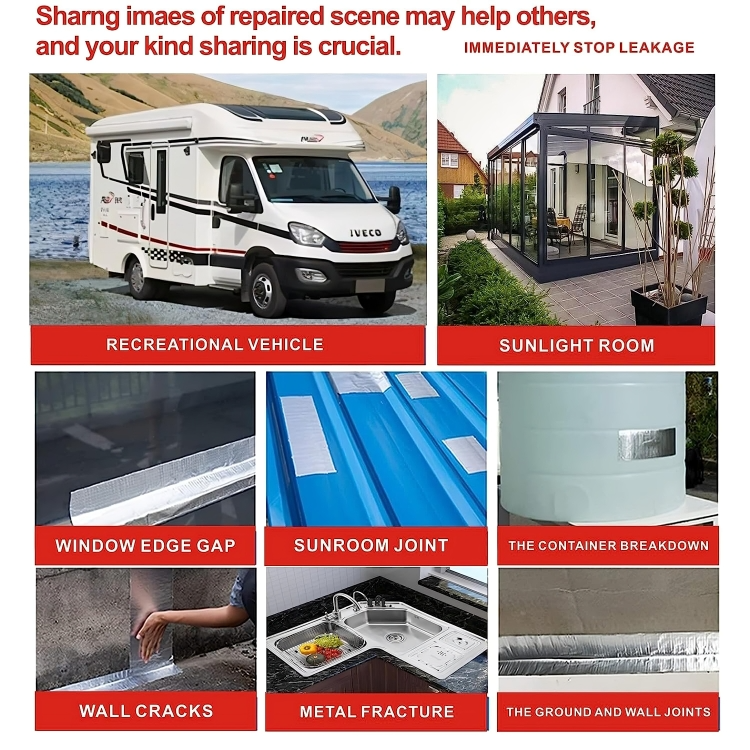 Water Leakage Solution Strong Adhesive (4 Inch (10CM*5M))