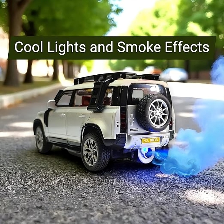 Remote Control Metal Diecast Defender Car 1:22(Black,Silver,NavyGreen)