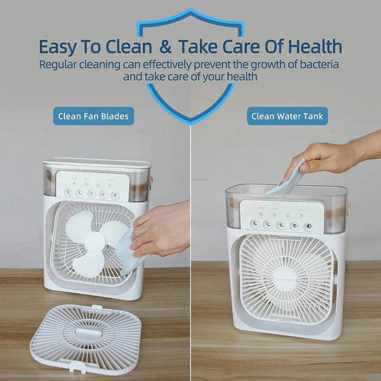 Portable Air Conditioning Cooling Fan with  3 different mist modes