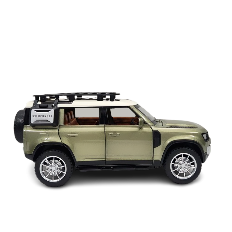 Remote Control Metal Diecast Defender Car 1:22(Black,Silver,NavyGreen)