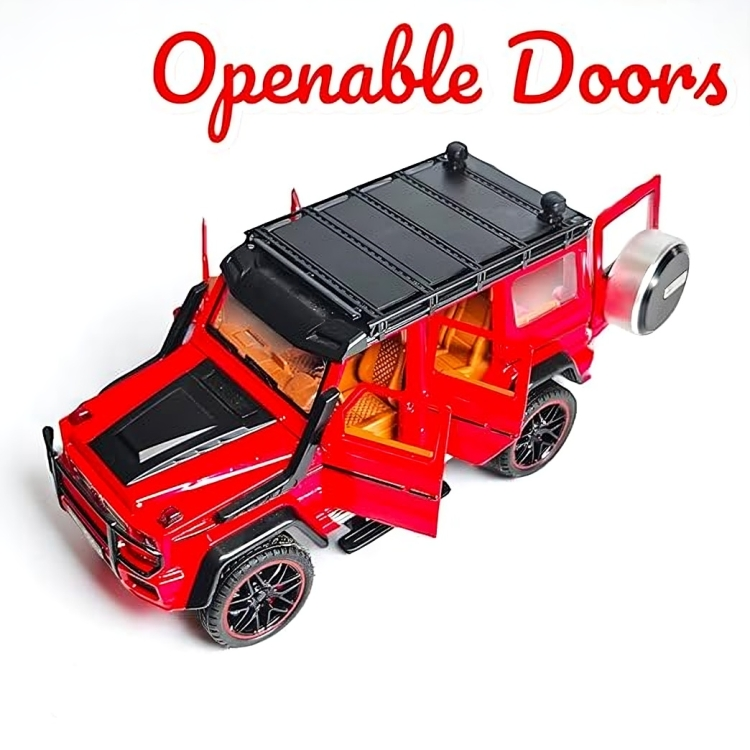 Remote Control Metal Diecast G-wagon Car 1:22(Red,White,Black)
