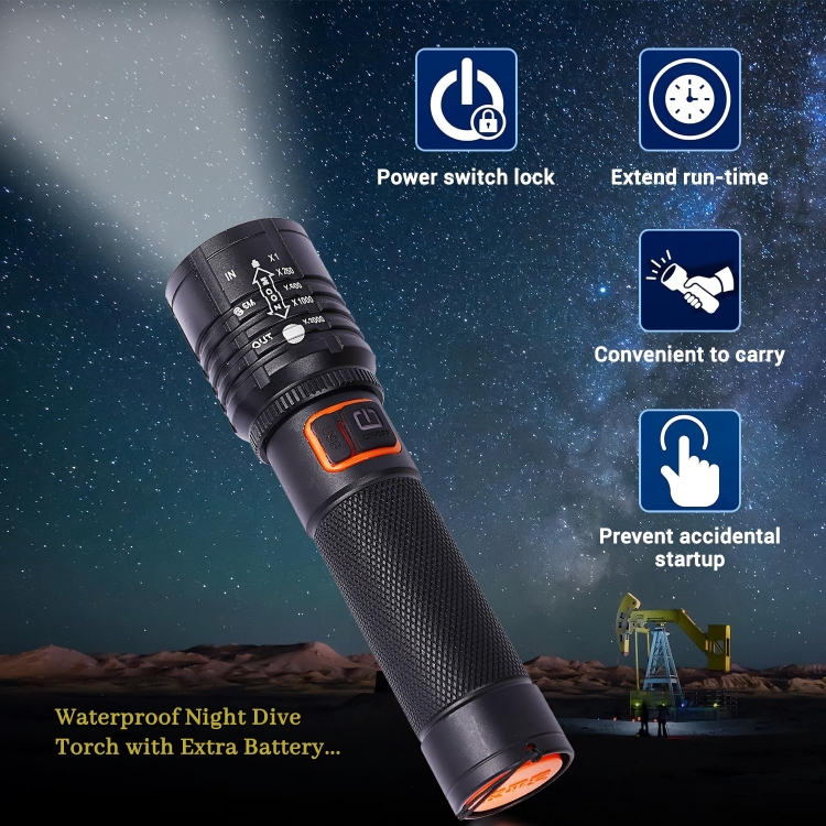 Metal Body 3 In 1 Torch For Car,Bike And Home