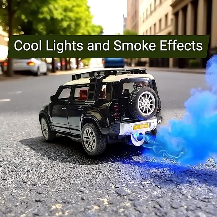 Remote Control Metal Diecast Defender Car 1:22(Black,Silver,NavyGreen)